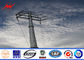 11m 3mm Thickness Electrical Steel Utility Pole For Transmission Line تامین کننده