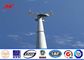 Steel 100ft Mono Pole Mobile Cell Phone Tower / Tapered / Flanged Steel Poles تامین کننده