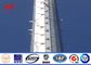 Square 160 ft Lattice Transmission Tower Steel Structure With Single Platform تامین کننده