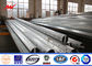 10m HDG Tapered Galvanised Steel Pole for 11kv Power Transmission / Square تامین کننده