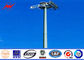 Plaza Lighting 1000W Painting 80M High Mast Outside Light Pole , BV تامین کننده