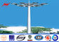 Anticorrosive Round 25M HDG Plaza High Mast Pole with Round Lamp Panel تامین کننده