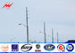 Round 30FT 69kv Steel utility Pole for Power Distribution Transmission Line تامین کننده