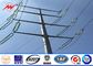 30ft 66kv small height Steel Utility Pole for Power Transmission Line with double arms تامین کننده