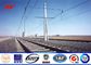 30ft 66kv small height Steel Utility Pole for Power Transmission Line with double arms تامین کننده