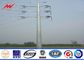 12sides 10M 2.5KN Steel Utility Pole for overhed distribution structures with earth rod تامین کننده
