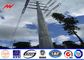 13M 6.5KN 3mm Steel Utility Pole for 230kv termination tower with galvanization surface تامین کننده