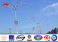Double Arm 40w / 80w LED Commercial Outdoor Light Poles Wind - proof 136km/h تامین کننده