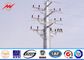 18M 12.5KN 4mm thickness Steel Utility Pole for overhead transmission line with substational character تامین کننده