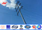 11.8M 50KN 6mm Thikcness Steel Utility Pole For Electrical Power Tower تامین کننده
