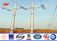 40ft 3KN 4mm Thickness Metal Utility Poles Q345 Material Galvanized Steel Pole تامین کننده