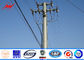 Single Circuit 69kv Galvanized Steel Commercial Light Poles 200mm Length Bitumen تامین کننده