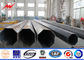 11.8m 500DAN ASTM A123 Galvanized Steel Pole , Commercial Light Poles تامین کننده