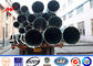 Round 15M Galvanized Steel Electric Power Poles 3.5mm for Power Transmission تامین کننده