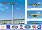 Gr65 Steel Tubular Pole High Mast Light Pole Single Double / Triple Arm For Stadium تامین کننده
