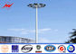 Stadium Lighting 36.6 Meters Galvanized High Mast Light Pole With 600kg Raising System تامین کننده
