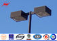 10M Blue Square Light Street Lighting Poles 4mm Thickness 1.5m Light Arm For Parking Lot تامین کننده