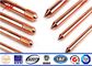 Power Transmsion Copper Ground Rod , Copper Coated Ground Rod تامین کننده