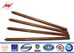 Pure Earth Earth Bar Copper Grounding Rod Flat Pointed 0.254mm Thickness تامین کننده
