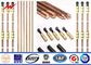 Weld Copper Ground Rod Threaded 1000mm 1200mm 1500mm Copper Earth Rod With Accessories تامین کننده