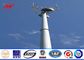 Professional Galvanized Mono Pole Tower Conical Shape With Anchor Bolt تامین کننده