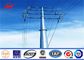 14m Heigth 16 sides Sections metal utility poles For Overhead Transmission تامین کننده