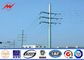 55ft Electrical Power Pole 3mm Thickness Powder Coating With Galvanized Stepped Bolt تامین کننده