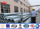 Outdoor Polygonal Metal Utility Poles 12m 10kn Galvanized Steel Pole تامین کننده