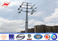 33kv Overhead Line Project Electric Power Pole Galvanised Steel Poles تامین کننده
