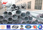 Gr65 Galvanized Steel Pole 14m 110kv Customized Metal Utility Poles تامین کننده