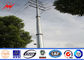 Single Arm CCTV Electrical Power Pole Steel Light Poles Custom تامین کننده