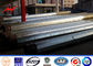 Q345 12m 69kv Electrical Power Pole Steel Utility Poles With Cross Arm تامین کننده