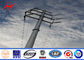 3mm Thickness Overhead Line Steel Power Poles 35FT Transmission Line Poles تامین کننده
