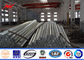 11kv Transmission / Distribution Galvanized Electrical Steel Power Pole 5m Height تامین کننده