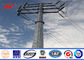 Galvanized Steel Utility Pole 13.4kv Powerful Transmission Line 160 Km / H 30 M / S تامین کننده
