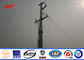 Conical Urban Road Electrical Power Pole Galvanized Steel Tapered 10kv - 550kv تامین کننده
