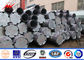 220 KV 16M Power Distribution Steel Transmission Poles AWS D1.1 Multi Sided Bitumen تامین کننده
