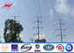 10M 15KN Galvanized 69KV Outdoor Electric Steel Power Pole for Distribution Line تامین کننده