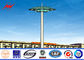 23m 3 Sections HDG High Mast Lighting Pole 15 * 2000w For Airport Lighting تامین کننده