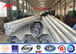 Steel Utility Galvanized Steel Transmission Poles , Shock Resistance Power Line Pole تامین کننده