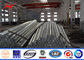 Octagonal Round Section Steel Utility Poles 14m 2.5KN With Galvanization ASTM A 123 تامین کننده