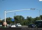 10m Cross Arm Galvanized Driveway Light Poles Street Lamp Pole 7m Length تامین کننده