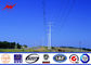 10 kv - 550 kv Electricity Steel Utility Pole For Power Transmission Line تامین کننده