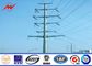 Galvanized Steel Poles 12m Utility Power Poles For Power Distribution Equipment تامین کننده