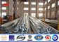 11.9m - 600dan Electric Galvanized Steel Pole Power Line Pole With Double Circuit تامین کننده
