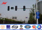 6.5m Height High Mast Poles / Road Lighting Pole For LED Traffic Signs , ISO9001 Standard تامین کننده