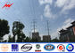 11KV 73KM Transmission Line Galvanized 4mm Electric Steel Pole with Bitumen تامین کننده
