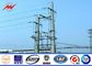 10.5M 800 DAN Steel Power Pole Double Circuit Transmission Line Electric Utility Poles تامین کننده