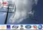 Transmission Line Hot rolled coil Steel Power Pole 33kv 10m / electric utility poles تامین کننده