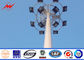 High mast light tower mast galvanized steel tubular pole 50 years Lift time تامین کننده
